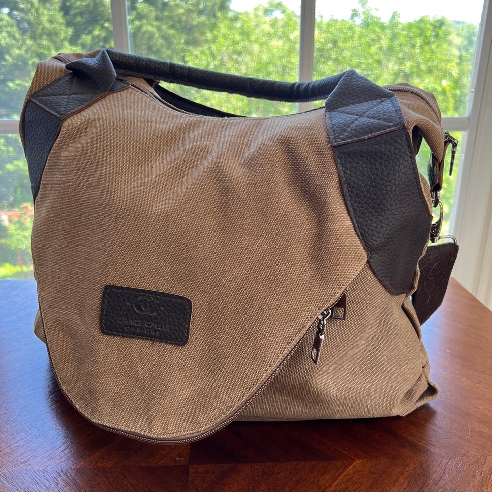 Grace Callie Designs Canvas Hobo Tote